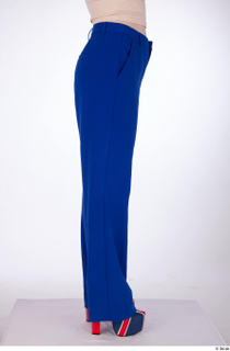 Yeva blue pants casual dressed leg lower body uk flag…
